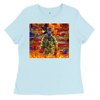 Baby Blue Western Firefighter With American Ladies Tee - LillyAllenDesigns