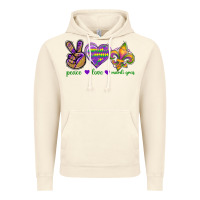 Vintage Artic Peace Love Mardi Gras Vintage Hoodie - BundleAndBundleShop