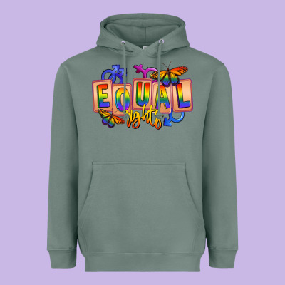 Equal Rights Heavyweight Hoodie Designed By Fadigitalartstudio