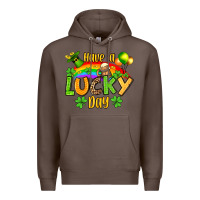 Coffee St. Patrick's Have a lucky day Premium Hoodie - OliviaCreatesArt