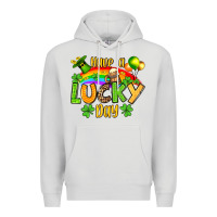 Dove Grey St. Patrick's Have a lucky day Premium Hoodie - OliviaCreatesArt
