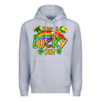 Heather Grey St. Patrick's Have a lucky day Premium Hoodie - OliviaCreatesArt