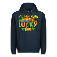 Navy St. Patrick's Have a lucky day Premium Hoodie - OliviaCreatesArt
