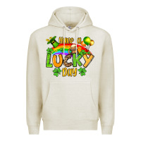 Oatmeal Heather St. Patrick's Have a lucky day Premium Hoodie - OliviaCreatesArt