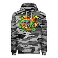 Slate Camo St. Patrick's Have a lucky day Premium Hoodie - OliviaCreatesArt