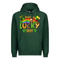 Sports Green St. Patrick's Have a lucky day Premium Hoodie - OliviaCreatesArt