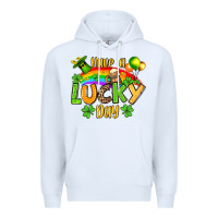 White St. Patrick's Have a lucky day Premium Hoodie - OliviaCreatesArt