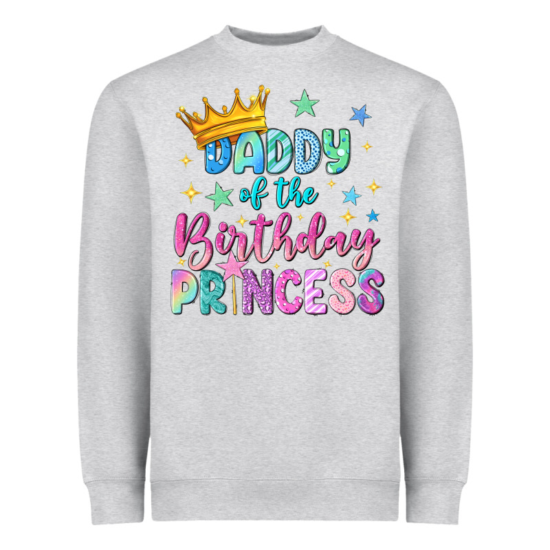 Daddy Of The Birthday Princess Heavyweight Sweatshirt by NancyCooperArtShop | Teevron