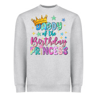 Heather Grey daddy of the birthday princess Heavyweight Sweatshirt - NancyCooperArtShop