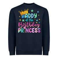 Navy daddy of the birthday princess Heavyweight Sweatshirt - NancyCooperArtShop