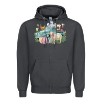 Smoke Easter truck farm animals Easter Day Zipper Hoodie - HowdyJamesFarm