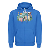 True Royal Easter truck farm animals Easter Day Zipper Hoodie - HowdyJamesFarm