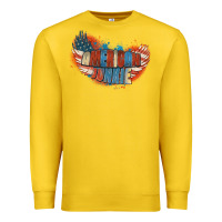 Lemon American junkie 4th of july Premium Sweatshirt - FaDigitalArtStudio