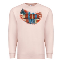 Pale Pink American junkie 4th of july Premium Sweatshirt - FaDigitalArtStudio