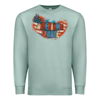 Seafoam American junkie 4th of july Premium Sweatshirt - FaDigitalArtStudio