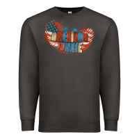 Smoke American junkie 4th of july Premium Sweatshirt - FaDigitalArtStudio