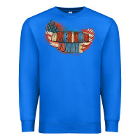 True Royal American junkie 4th of july Premium Sweatshirt - FaDigitalArtStudio