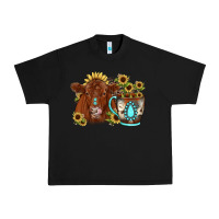 Black sunflower coffee cup red angus gemstone Urban Heavy Tee - JahusDesignShop