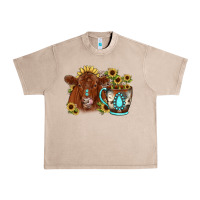 French Oak sunflower coffee cup red angus gemstone Urban Heavy Tee - JahusDesignShop