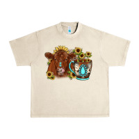Sandshell sunflower coffee cup red angus gemstone Urban Heavy Tee - JahusDesignShop