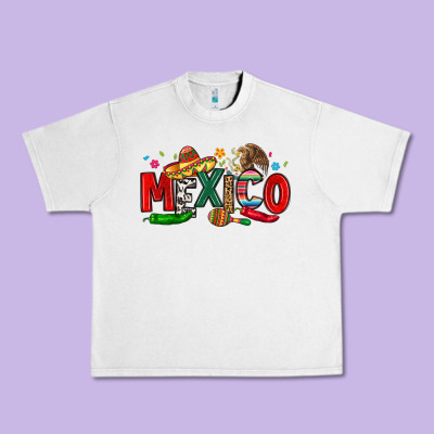 Colorful Mexico Collage Urban Heavy Tee Designed By Lillyallendesigns