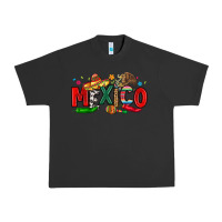 Pigment Black colorful mexico collage Urban Heavy Tee - LillyAllenDesigns