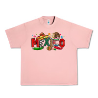 Salmon colorful mexico collage Urban Heavy Tee - LillyAllenDesigns