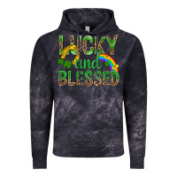 Cloud Black Lucky And Blessed St Patricks Vintage Hoodie - BundleAndBundleShop