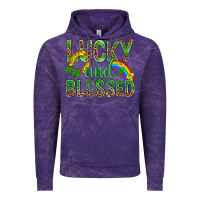 Cloud Purple Lucky And Blessed St Patricks Vintage Hoodie - BundleAndBundleShop