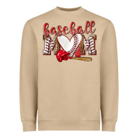 Mushroom Baseball Mom Heavyweight Sweatshirt - NancyCooperArtShop