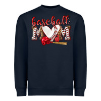 Navy Baseball Mom Heavyweight Sweatshirt - NancyCooperArtShop