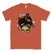 Copper Afro Messy Bun Cosmetologist Classic Tee - BundleAndBundleShop