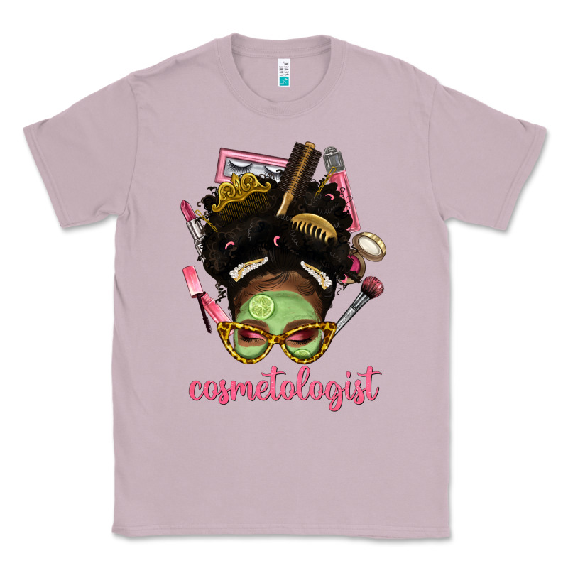 Afro Messy Bun Cosmetologist Classic Tee by BundleAndBundleShop | Teevron