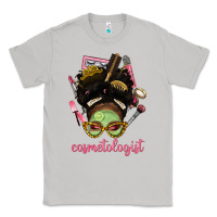 Moon Dust Afro Messy Bun Cosmetologist Classic Tee - BundleAndBundleShop