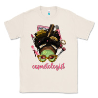 Natural Afro Messy Bun Cosmetologist Classic Tee - BundleAndBundleShop