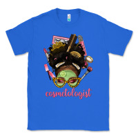 True Royal Afro Messy Bun Cosmetologist Classic Tee - BundleAndBundleShop