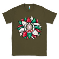 Army Green sunflower i̇talian flag Classic Tee - JahusDesignShop