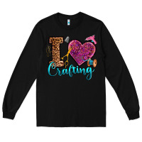 Black i love crafting Long Sleeve Tee - RanaPortraitStore