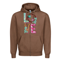 Chestnut Love crown of the thorns Easter Day Zipper Hoodie - HowdyJamesFarm