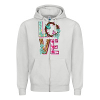 Dove Grey Love crown of the thorns Easter Day Zipper Hoodie - HowdyJamesFarm