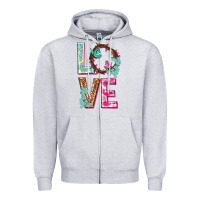Heather Grey Love crown of the thorns Easter Day Zipper Hoodie - HowdyJamesFarm