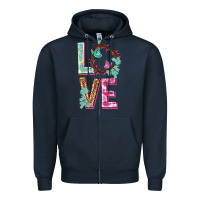Navy Love crown of the thorns Easter Day Zipper Hoodie - HowdyJamesFarm