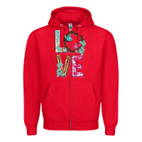 Red Love crown of the thorns Easter Day Zipper Hoodie - HowdyJamesFarm