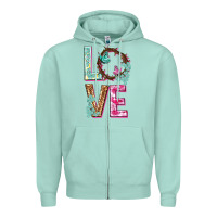 Seafoam Love crown of the thorns Easter Day Zipper Hoodie - HowdyJamesFarm