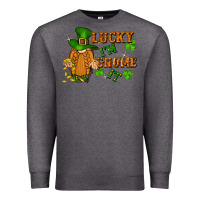 Charcoal Heather lucky i'm gnome it St. Patricks Day Premium Sweatshirt - FaDigitalArtStudio