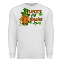 Oatmeal Heather lucky i'm gnome it St. Patricks Day Premium Sweatshirt - FaDigitalArtStudio