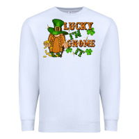 White lucky i'm gnome it St. Patricks Day Premium Sweatshirt - FaDigitalArtStudio