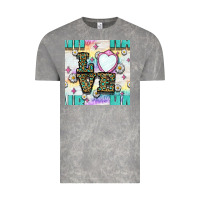 Cloud Rock Leopard Love Hair And Mirror With Daisy Seamless Pattern Bbs Vintage Tee - BundleAndBundleShop