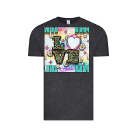 Vintage Black Leopard Love Hair And Mirror With Daisy Seamless Pattern Bbs Vintage Tee - BundleAndBundleShop
