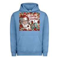 Pigment Pebble Blue merry christmas y'all Urban Hoodie - CowhideDigitalArt